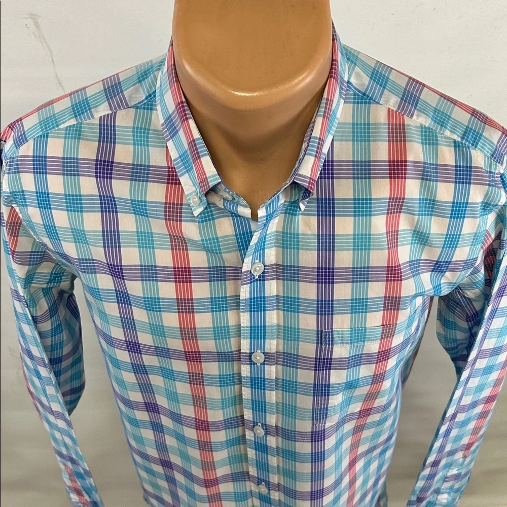 J. Crew long sleeve button down collar shirt.  M - Picture 3 of 7